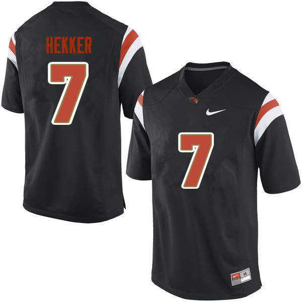 Youth Oregon State Beavers #7 Johnny Hekker College Football Jerseys Sale-Black - Click Image to Close